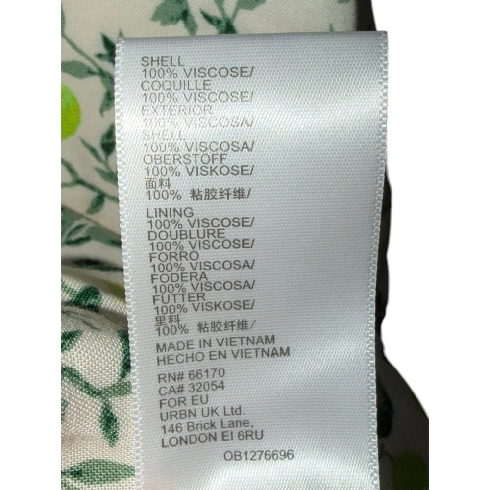 Urban Outfitters Citrus Lime Print Sundress Large Lined Mini Dress NWOT - Picture 6 of 6